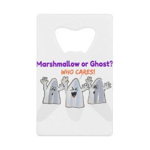 ghosts funny gift credit card bottle opener