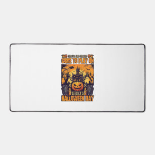 Ghosts Goblins Halloween Come Play October Haunted Desk Mat