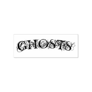" GHOSTS " Halloween Self Inking Stamp