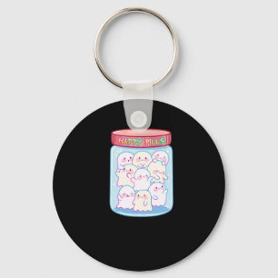 Ghosts Happy Pills Sticker Keychain