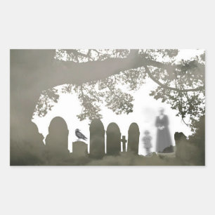 Ghosts in a Graveyard Sticker