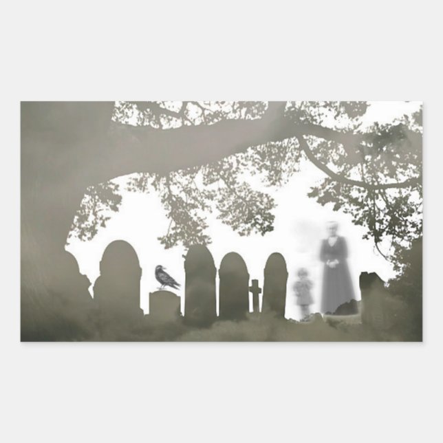 Ghosts in a Graveyard Sticker (Front)