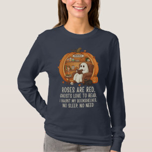 Ghosts Love To Read - Funny Halloween Book Lover T-Shirt