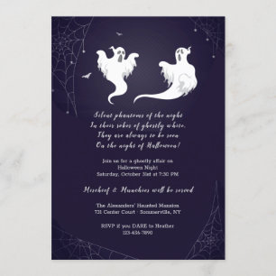 Ghosts of Halloween Invitation