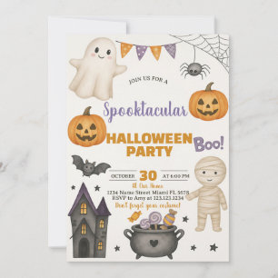 Ghosts, Pumpkins & Costume Bash Invite