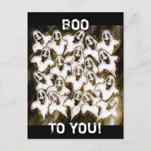 GHOSTS SAY BOO! POSTCARD