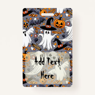 Ghosts Spooky and Creepy Cute Monsters Badge