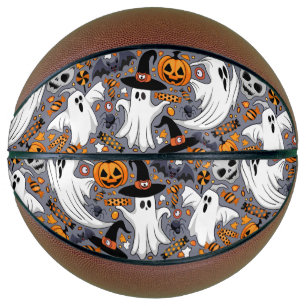 Ghosts Spooky and Creepy Cute Monsters Basketball