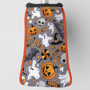 Ghosts Spooky and Creepy Cute Monsters Golf Head Cover