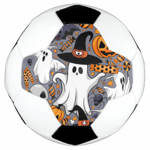 Ghosts Spooky and Creepy Cute Monsters Soccer Ball