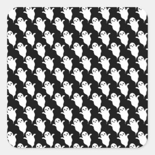 Ghosts Square Sticker