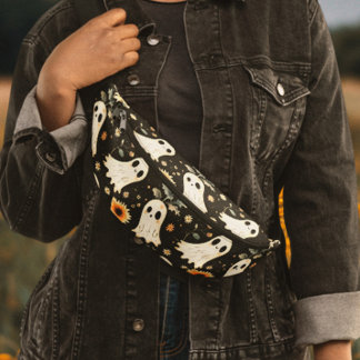 Ghosts & Sunflowers Summer Goth Fanny Pack