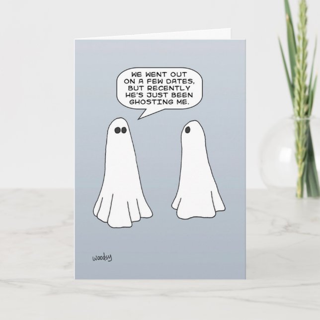 Ghosts - Valentine's Day. Card (Front)