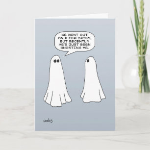 Ghosts - Valentine's Day. Card