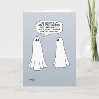 Ghosts - Valentine's Day. Card