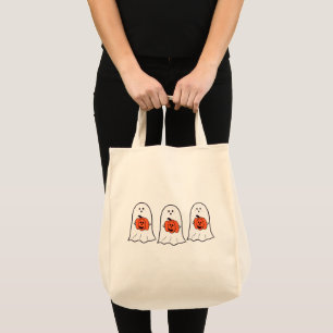 Ghosts with Jack-o-Lanterns Tote Bag