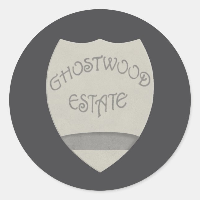 Ghostwood Estate Classic Round Sticker (Front)