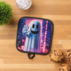 Ghosty Wave & Urban Lights Pot Holder
