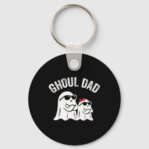 Ghoul Dad Funny Halloween Daddy Ghost Vintage  Keychain