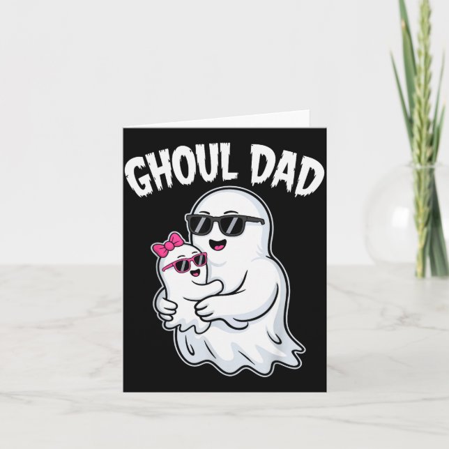 Ghoul Dad Shirt Men Daddy Soky Halloween Ghost Cos Card (Front)