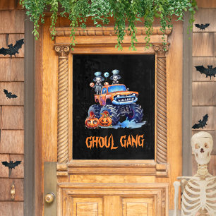 Ghoul Gang Spooky Halloween Window Cling