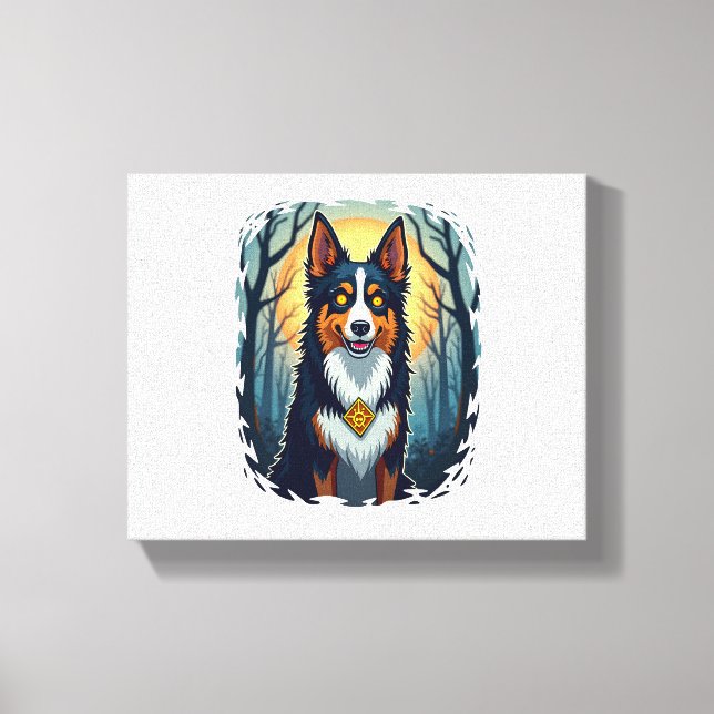 Ghoul Greyhound Dash Canvas Print (Front)