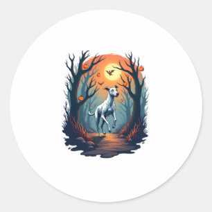 Ghoul Greyhound Dash Classic Round Sticker