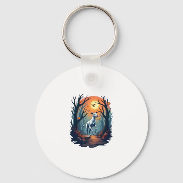 Ghoul Greyhound Dash Keychain (Front)
