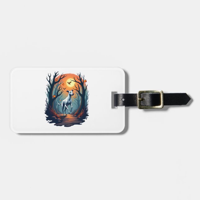 Ghoul Greyhound Dash Luggage Tag (Front Horizontal)