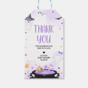 Ghoul Halloween Baby Shower Favour Tags