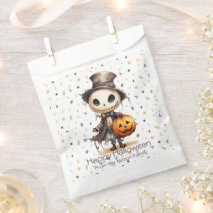 Ghoul in Top Hat Cute Background Happy Halloween Favour Bag