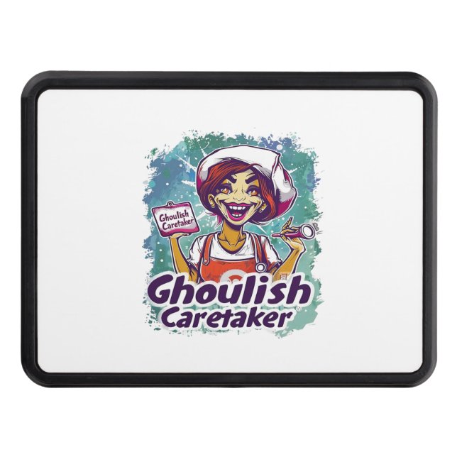 Ghoulish Caretaker Nurse Trailer Hitch Cover (Front)