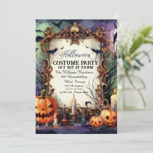 Ghoulish Gala: Personalized Halloween Invitation