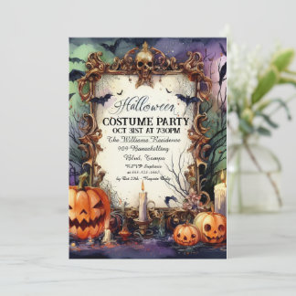 Ghoulish Gala: Personalized Halloween Invitation