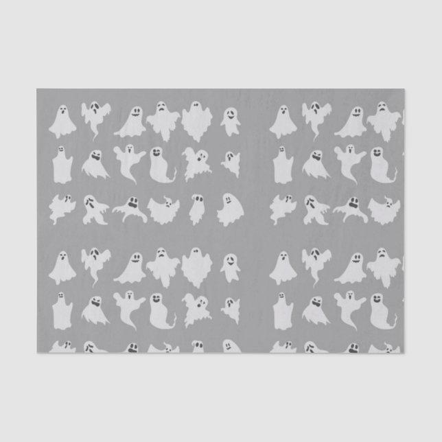 Ghoulish Ghost Tissue Paper  (Front)