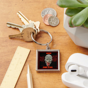 Ghoulish Zombie Attack Keychain