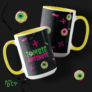 Ghoulishly Cute Dark Funny Zombie Antidote  Mug