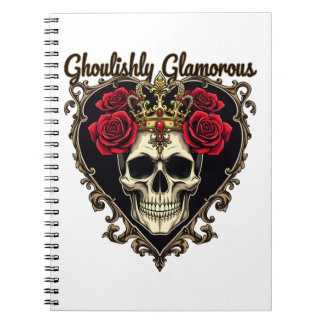 Ghoulishly Glamourous, Halloween Elegance Design Notebook