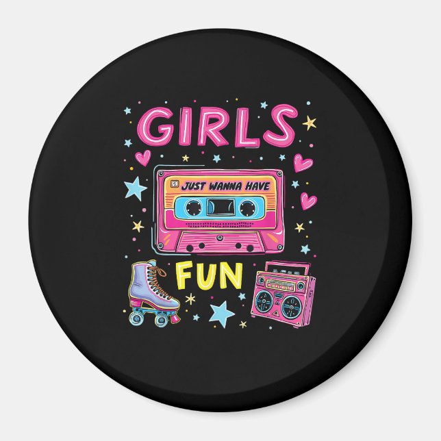 Ghouls Just  To Have Fun 80S Classic Retro Vibe Ce Magnet (Front)