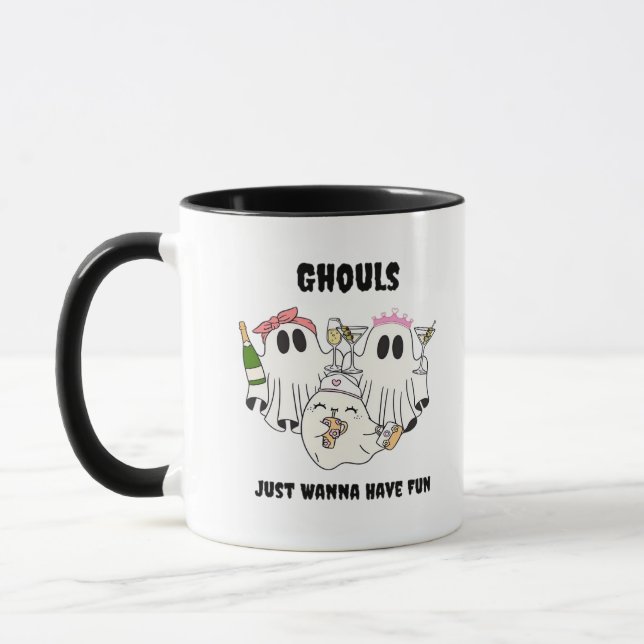 Ghouls Just Wanna Have Fun Basic Design Mug (Left)