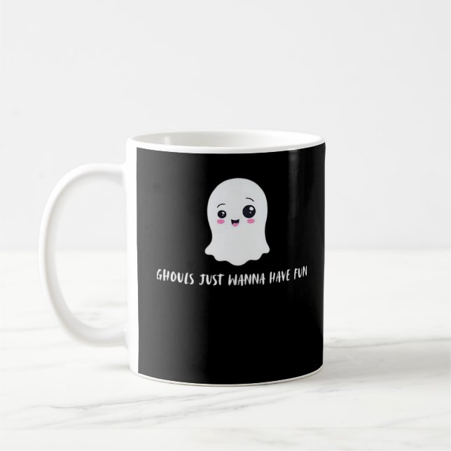 Ghouls Just Wanna Have Fun Boo-tiful Autumn Coffee Mug (Left)