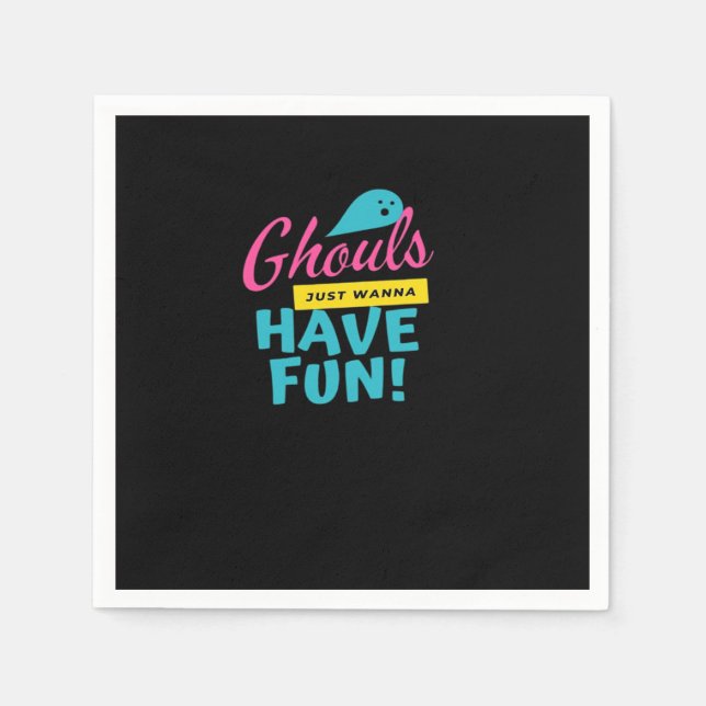 Ghouls Just Wanna Have Fun Fitted Napkin (Front)