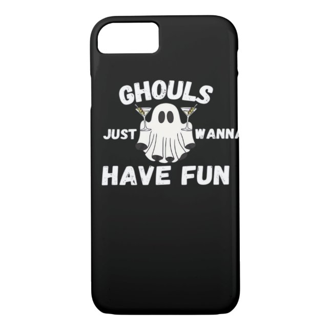 Ghouls Just Wanna Have Fun – Funny Halloween Cockt Case-Mate iPhone Case (Back)
