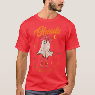 Ghouls Just Wanna Have Fun, Ghost Cowgirl Western  T-Shirt