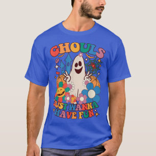 Ghouls Just Wanna Have Fun, Groovy Halloween Flora T-Shirt