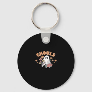 Ghouls Just Wanna Have Fun Halloween Art Sloth Des Keychain