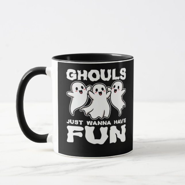 Ghouls Just Wanna Have Fun - Halloween Gift Mug (Left)