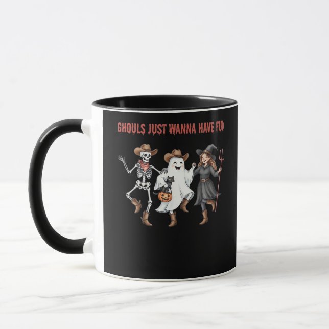 Ghouls Just Wanna Have Fun Halloween Gifts Basic D Mug (Left)