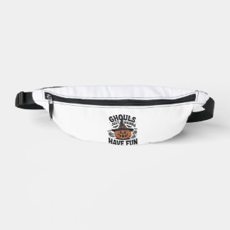 Ghouls Just Wanna Have Fun Halloween Pumpkin Ghost Fanny Pack