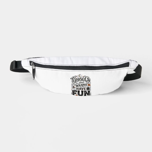 Ghouls Just Wanna Have Fun Halloween Vector Design Fanny Pack (Front)